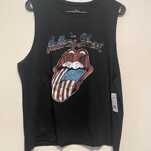 Womens Rolling Stones American Flag Graphic Tank size XL new with tags